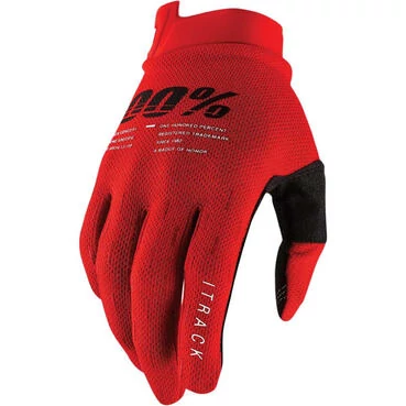 100% iTRACK Red Moto Cross Enduro MTB мотоперчатки