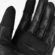 GMS CURVE Black Blue Leather Motorcycle Gloves