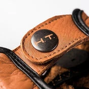 Motorcycle Gloves Leather Blauer Routine Biscuit