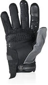 Summer Motorcycle Gloves In Harisson Score Fabric Black Gray