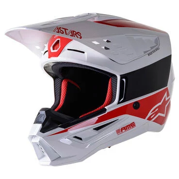 Alpinestars Sm5 Bond Мотошлем White Red Красный
