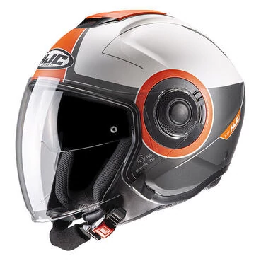 Hjc I40 Panadi Мотошлем Orange Grey Оранжевый