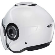 Hjc i40N Solid Pearl White Motorcycle Jet Helmet