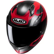 Integral Motorcycle Helmet Hjc C10 TINS MC1SF Matt Black Red