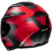 Integral Motorcycle Helmet Hjc C10 TINS MC1SF Matt Black Red