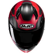 Integral Motorcycle Helmet Hjc C10 TINS MC1SF Matt Black Red