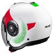 Hjc i40N PYLE MC41 Jet Motorcycle Helmet White Green Red