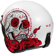 Motorcycle Helmet Jet Custom Hjc V31 DESTO MC1 White Red
