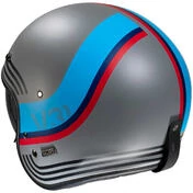 Motorcycle Helmet Jet Custom Hjc V31 BYRON MC21SF Matt Gray Red Blue