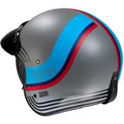 Motorcycle Helmet Jet Custom Hjc V31 BYRON MC21SF Matt Gray Red Blue