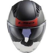 Ls2 OF600 COPTER II URBAN Motorcycle Jet Helmet Matt White Red