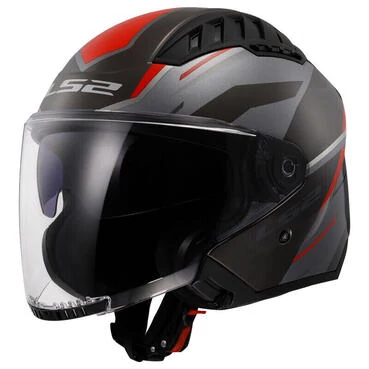 Ls2 Of600 Copter 2 Diston Helmet Grey Red Красный