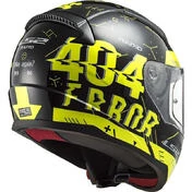 Full Face Motorcycle Helmet Ls2 FF353 RAPID Player Yellow Fluo Black