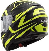 Full HD LS2 FF320 Moto Helmet Evo JINK Black Yellow Fluo Opaque