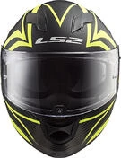 Full HD LS2 FF320 Moto Helmet Evo JINK Black Yellow Fluo Opaque