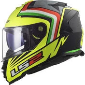 Full Face Motorcycle Helmet Ls2 FF800 STORM Replica NEPA Yellow Fluo Black