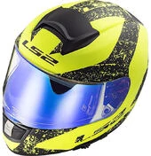 Integral Moto Helmet Ls2 FF397 Vector Sign Black Opal Yellow