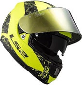 Integral Moto Helmet Ls2 FF397 Vector Sign Black Opal Yellow