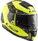Integral Moto Helmet Ls2 FF397 Vector Sign Black Opal Yellow
