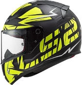 Full Face Helmet Moto Ls2 FF353 RAPID Chrome Black Matt Yellow Fluo