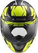 Full Face Helmet Moto Ls2 FF353 RAPID Chrome Black Matt Yellow Fluo