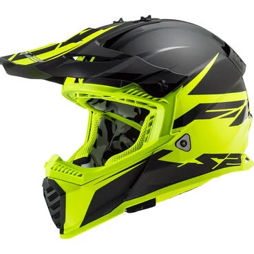 Ls2 Mx437 Fast Evo Roar Matt Black Yellow Hv Желтый