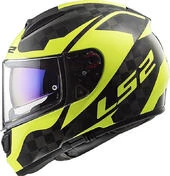 Carbon Integral Helmet Ls2 FF397 Vector C Shine Hi-V Yellow Fluo