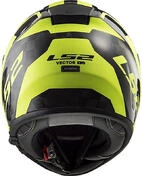 Carbon Integral Helmet Ls2 FF397 Vector C Shine Hi-V Yellow Fluo
