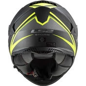 Ls2 FF800 STORM 2 NERVE Full Face Motorcycle Helmet Matt Black Fluo Yellow