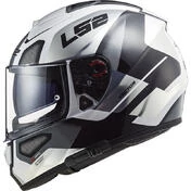 Integral Motorcycle Helmet In Ls2 Fiber FF397 VECTOR Evo Automat Matt Titanium White