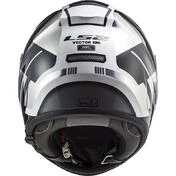 Integral Motorcycle Helmet In Ls2 Fiber FF397 VECTOR Evo Automat Matt Titanium White