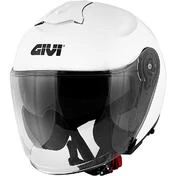 Motorcycle Мотошлем Jet Givi X.22 Planet Single Color Double White визор