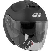 Motorcycle Helmet Jet Givi X.22 Planet Single Color Double Visor Matt Black