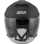 Motorcycle Helmet Jet Givi X.22 Planet Single Color Double Visor Matt Black