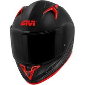 Integral Motorcycle Мотошлем Givi 50.9 SOLID Black Silver Red