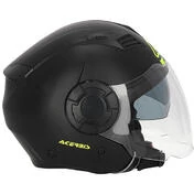 Motorcycle Helmet Jet Acerbis Vento 2206 Double Black Visor