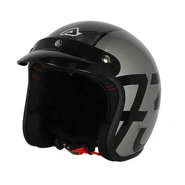 Acerbis Skodela Silver Custom Jet Motorcycle Helmet