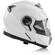 Acerbis Double Visor Modular Motorcycle Helmet White Serel