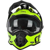 Integral Cross Enduro Motorcycle Helmet With Oneal SIERRA V.22 Black Yellow Visor