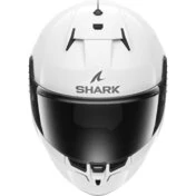 Shark D-SKWAL 3 BLANK Full Face Motorcycle Helmet White Blue