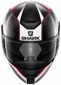 Helmet Moto Integral Shark D-skwal Rakken Black White Red