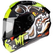 Integral Motorcycle Helmet Mt Helmet TARGO Crazy Dog G3 Glossy Fluo Yellow