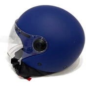 Moto Jet Helmet Mt Helmets STREET S Solid A7 Matt Blue 22.06