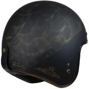 Moto Jet Helmet Origin FIRST Rocker Bronze Matt