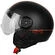 Motorcycle Helmet Jet Black Origin Neon Orange