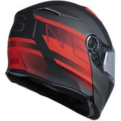 Modular Motorcycle Helmet Origin DELTA Bt Row Red Fluo Titanium Matt