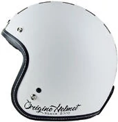 Helmet Moto Jet Custom Origin FIRST CHECK White Matt Black