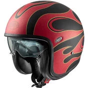 Motorcycle Мотошлем Jet Premier VINTAGE FR 2 BM Red Matt Black