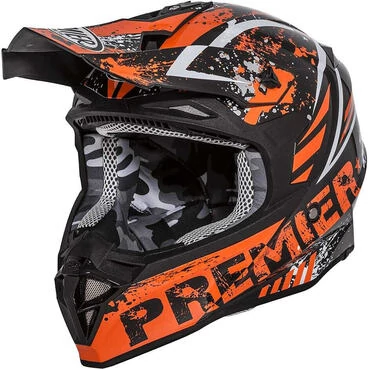 Moto Cross Enduro Мотошлем Premier EXIGE ZX3 Black Orange