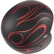 Motorcycle Helmet Jet Premier VINTAGE FR RED CHROMED BM Matt Red